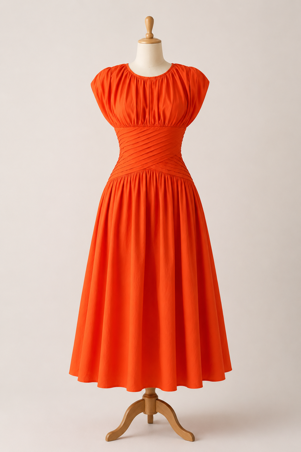 Ruched Waist Midi Dress Collection