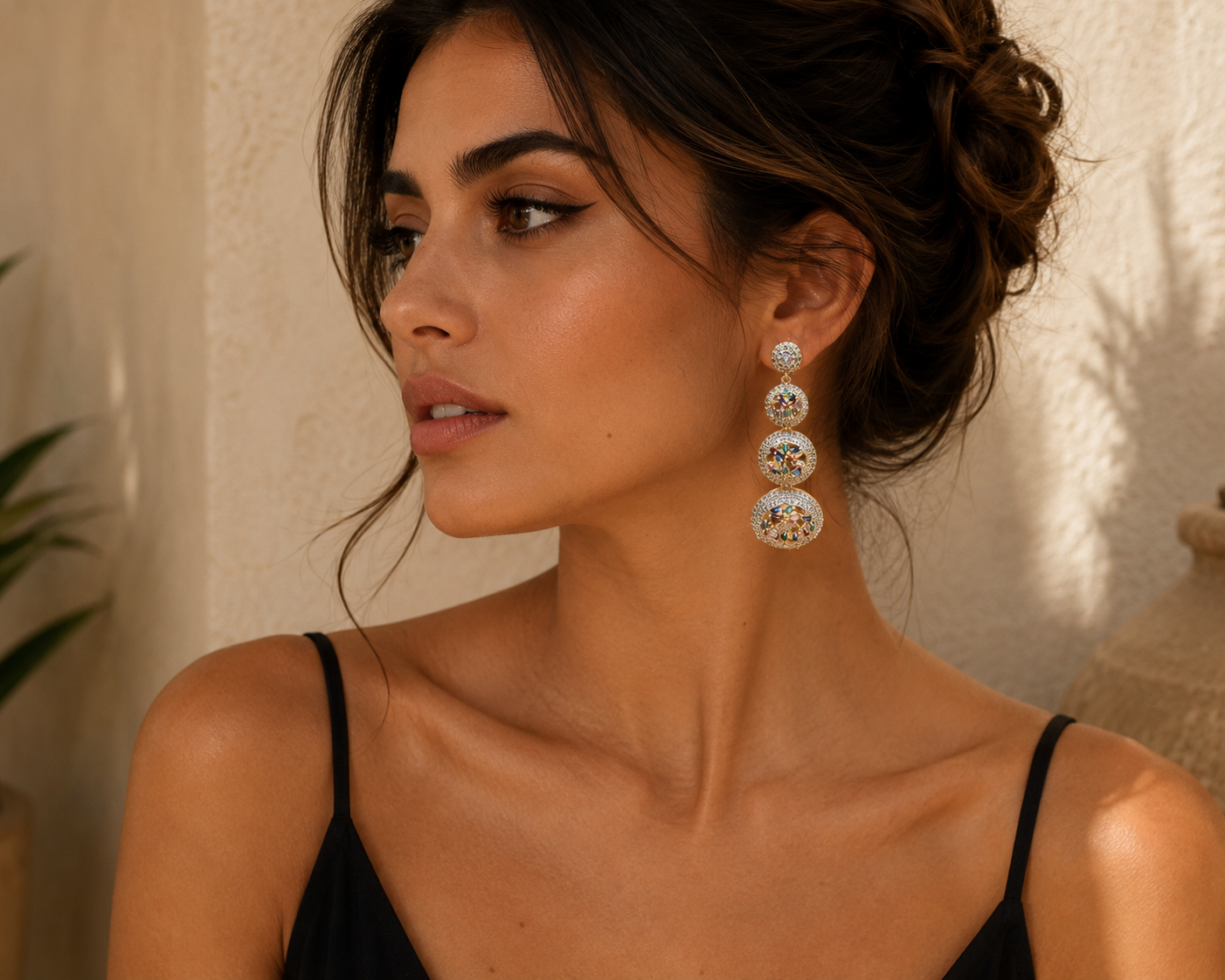The Aurelia Mosaic Drop Earrings