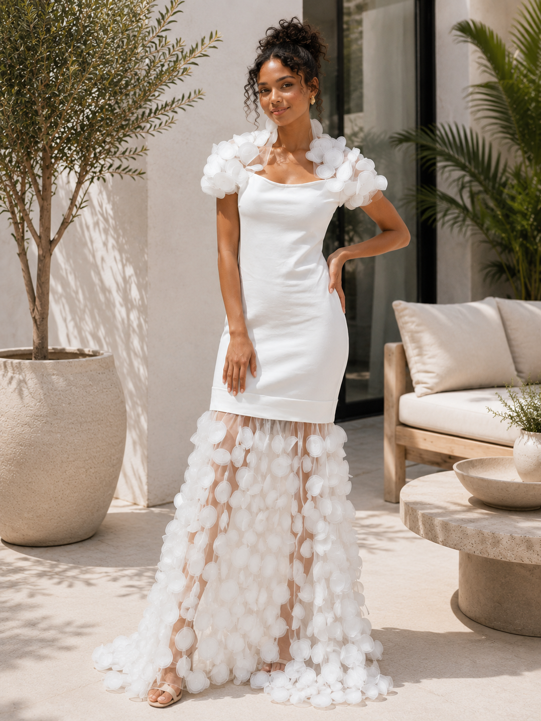The Celeste Petal Couture Gown