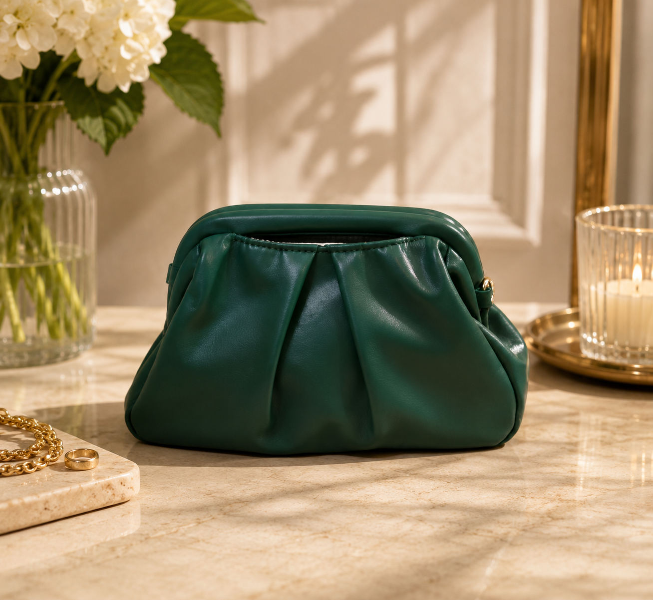 Muse Gathered Clutch