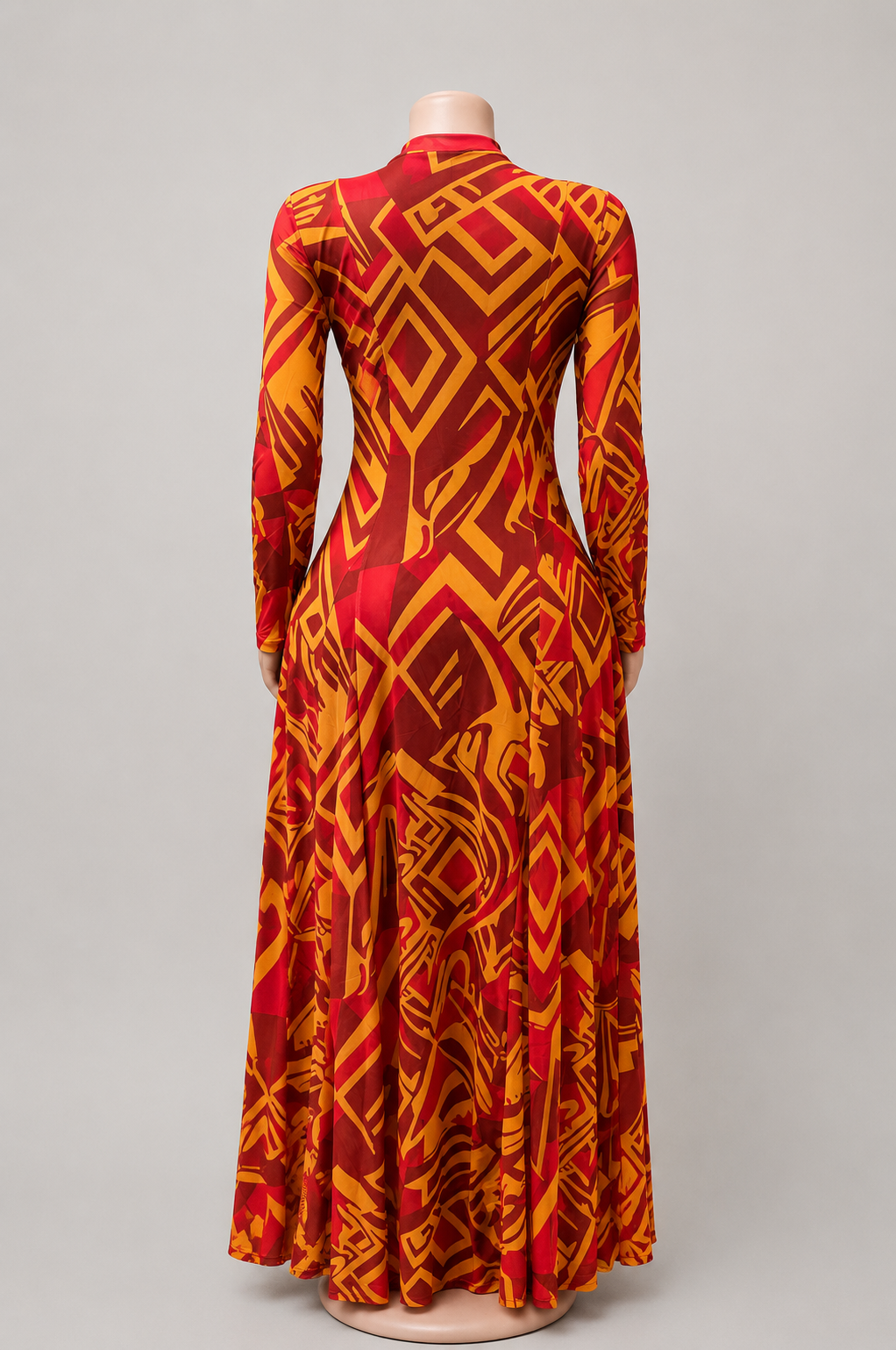 Abstract Elegance Mesh Dress Collection