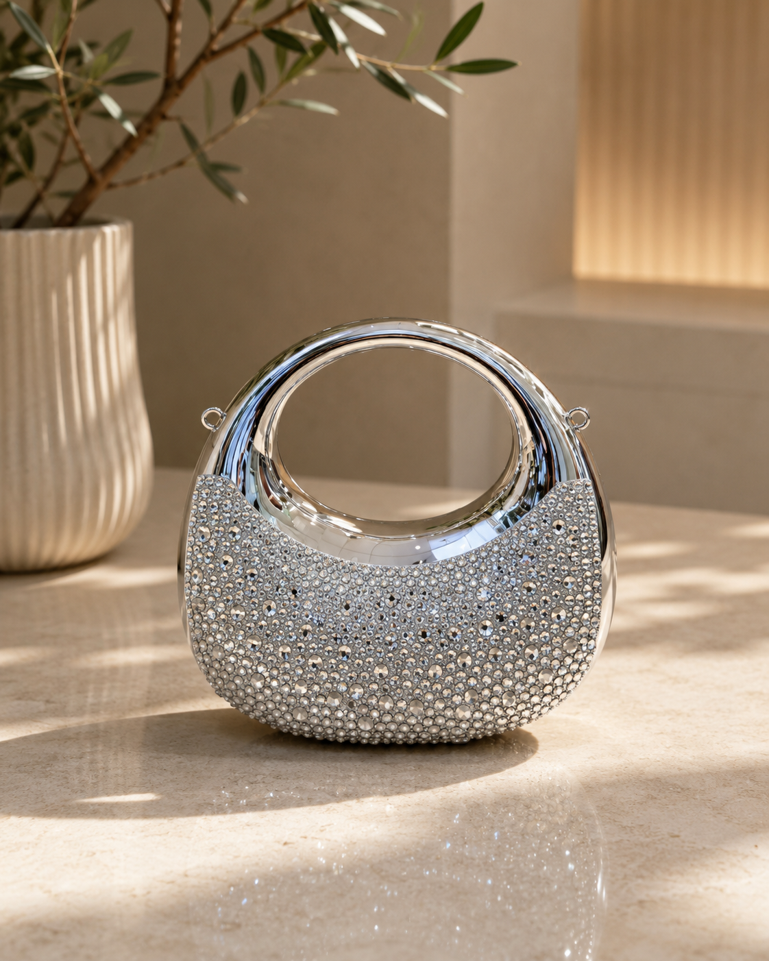 Celestial Aurora Crystal Mini Bag
