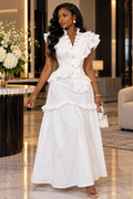 The Serena Ruffle Maxi Dress