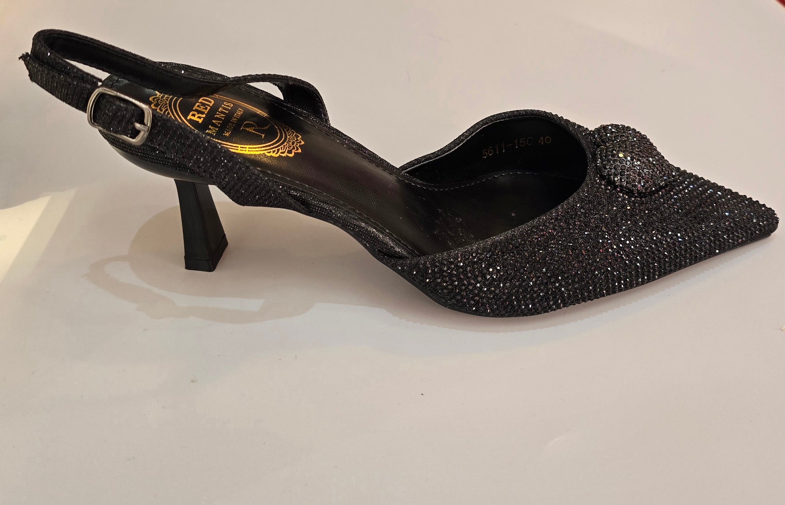 Radiant Rhinestone Slingback Heels
