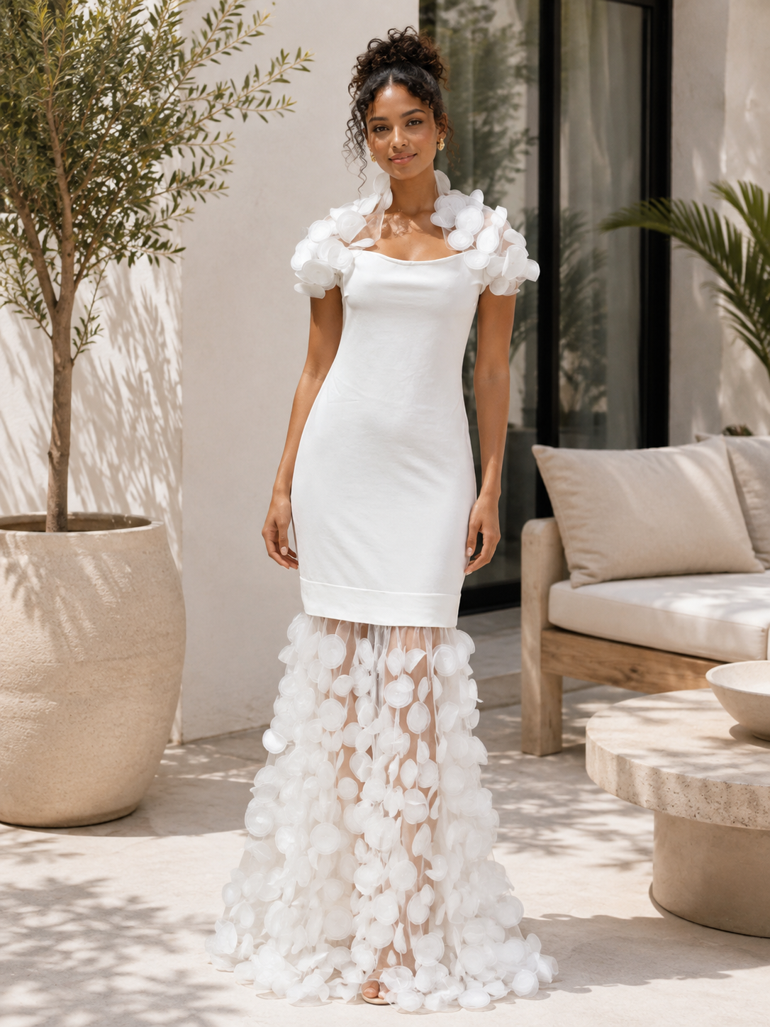 The Celeste Petal Couture Gown