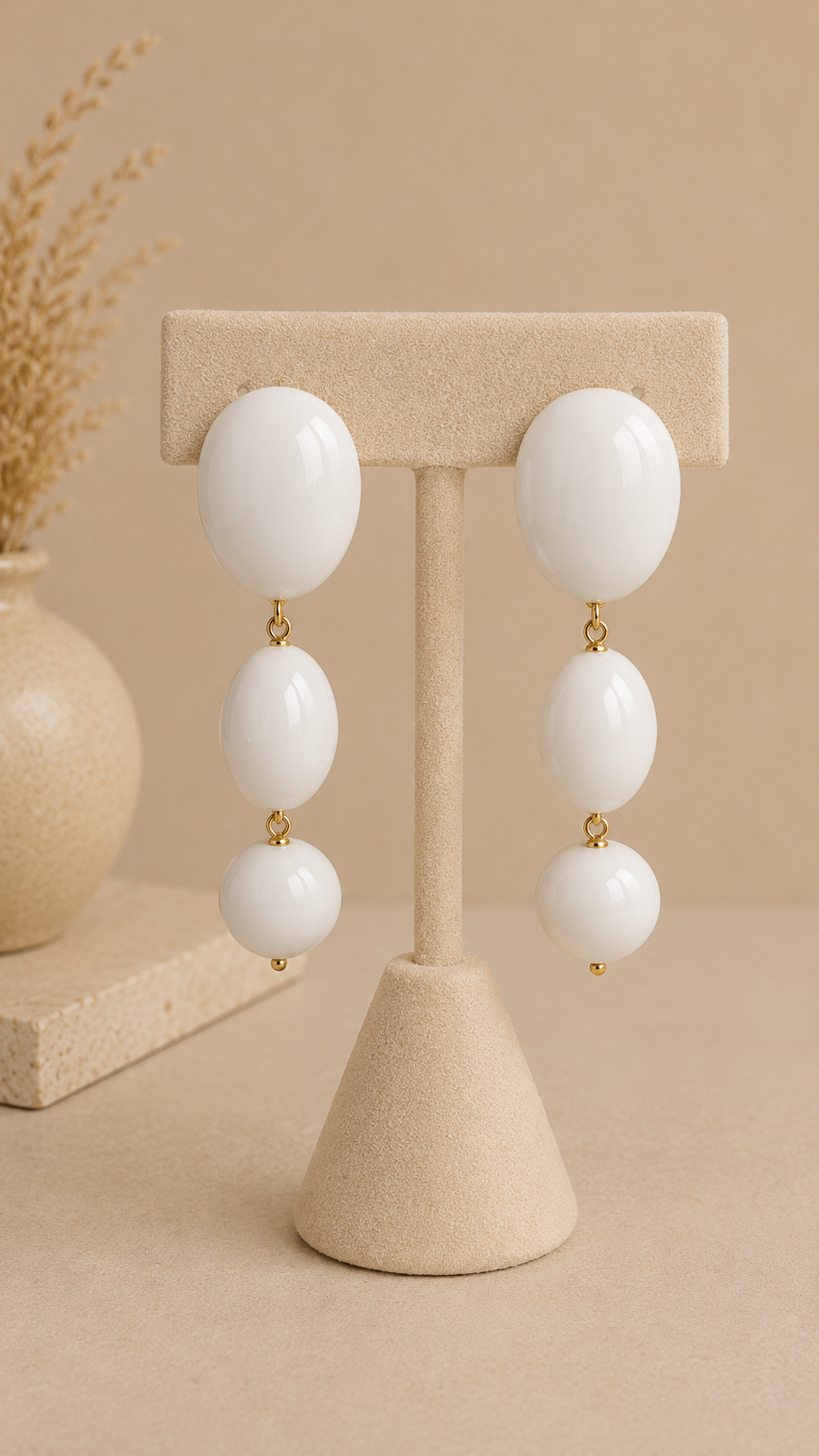 Luna Pearl Cascade Earrings