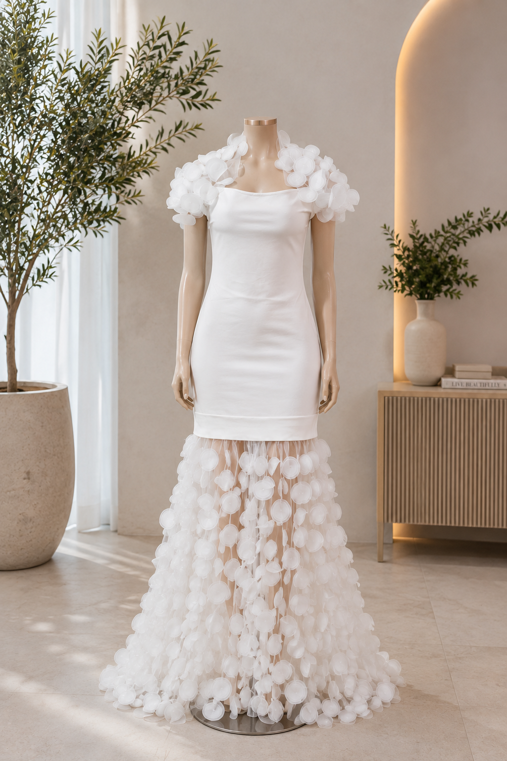 The Celeste Petal Couture Gown