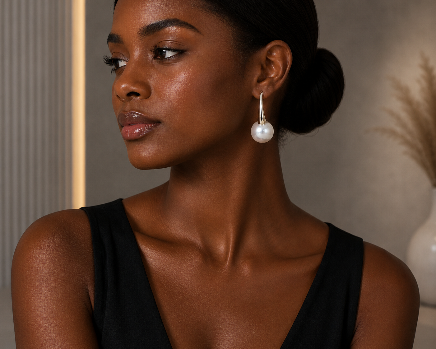 The Celeste Pearl Drop Earrings