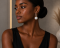 The Celeste Pearl Drop Earrings