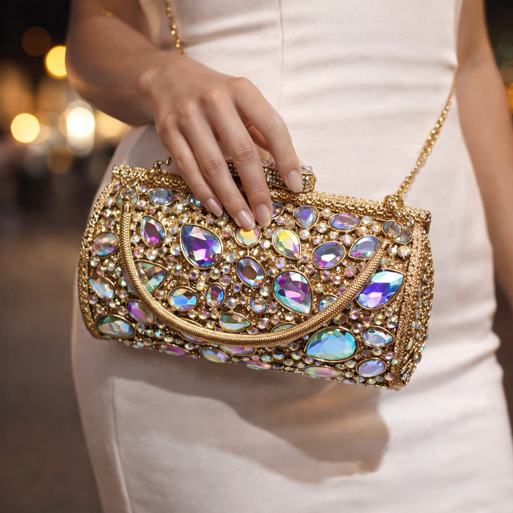 Mini Swarovski Hand Bag