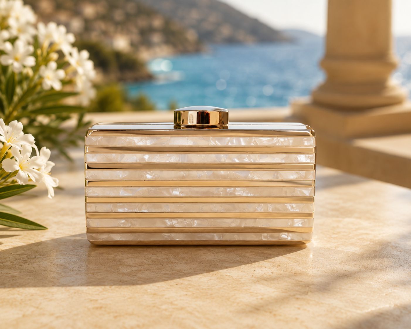 Riviera Pearl Clutch