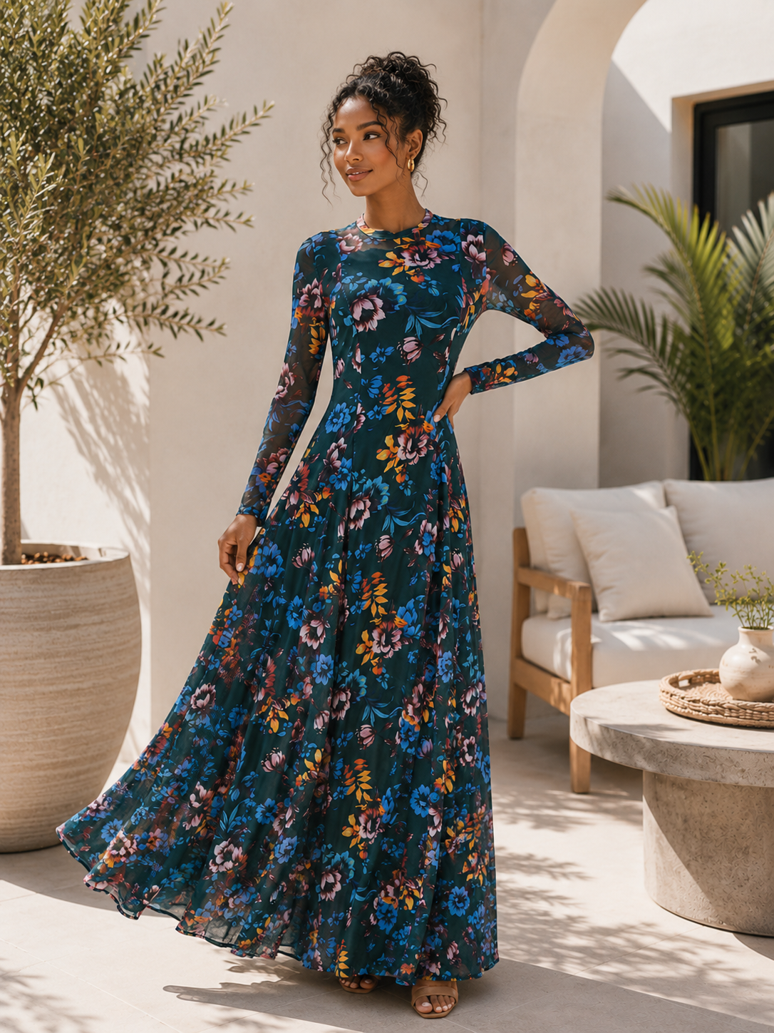 The Midnight Garden Maxi Dress