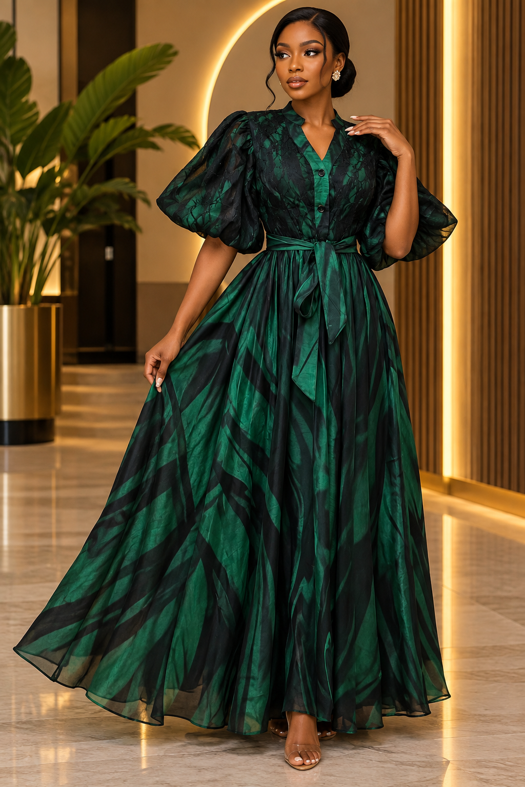 Majesty Flow Maxi Dress