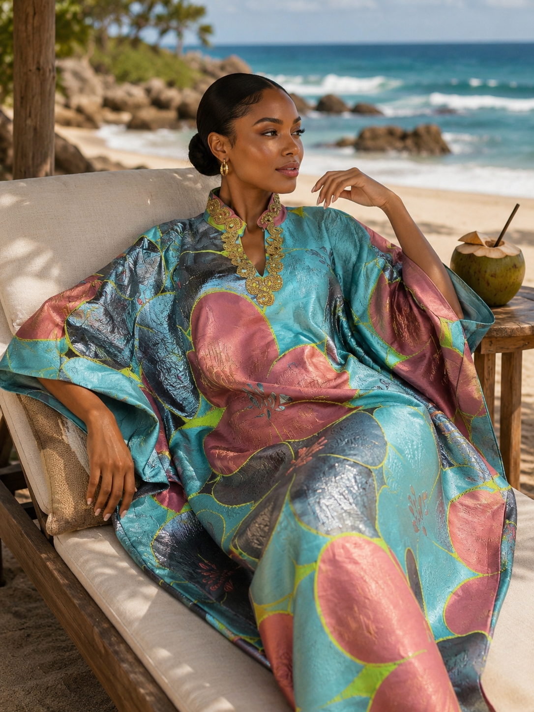 The Paradise Bloom Luxe Kaftan Collection