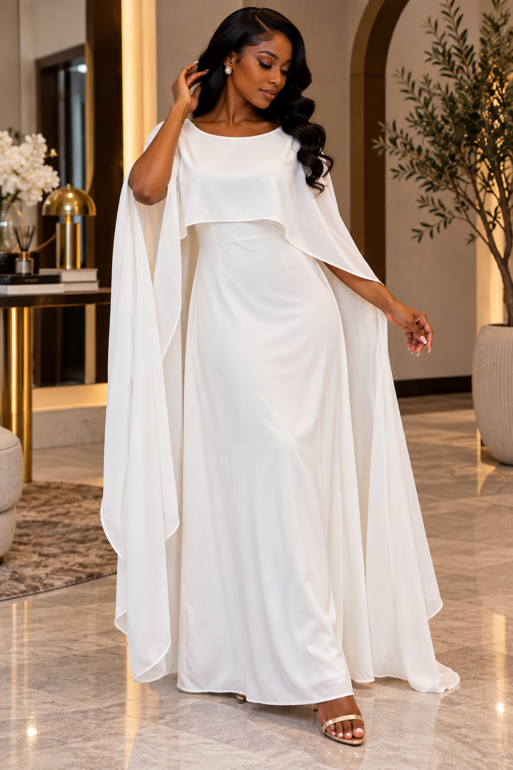 The Aurelia Cape Gown
