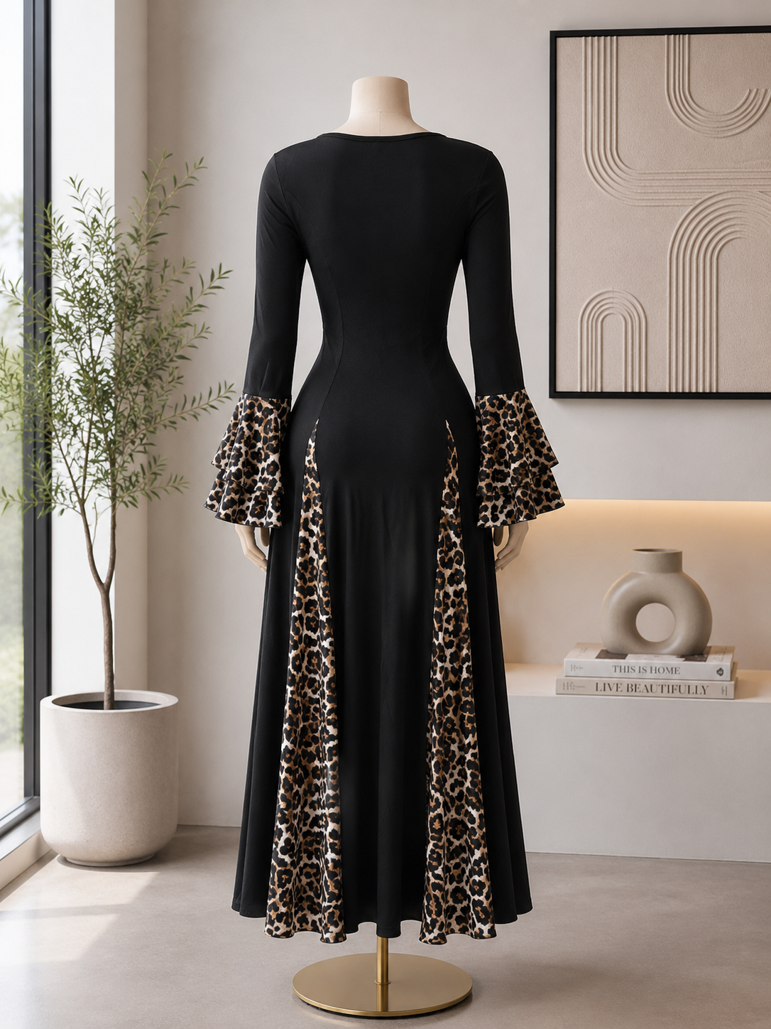 The Leopard Print Maxi Dress