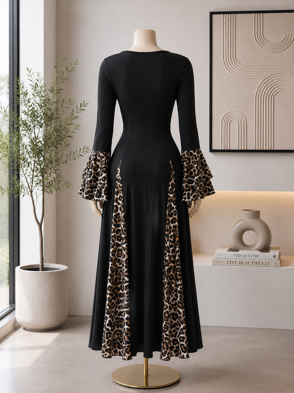 The Leopard Print Maxi Dress