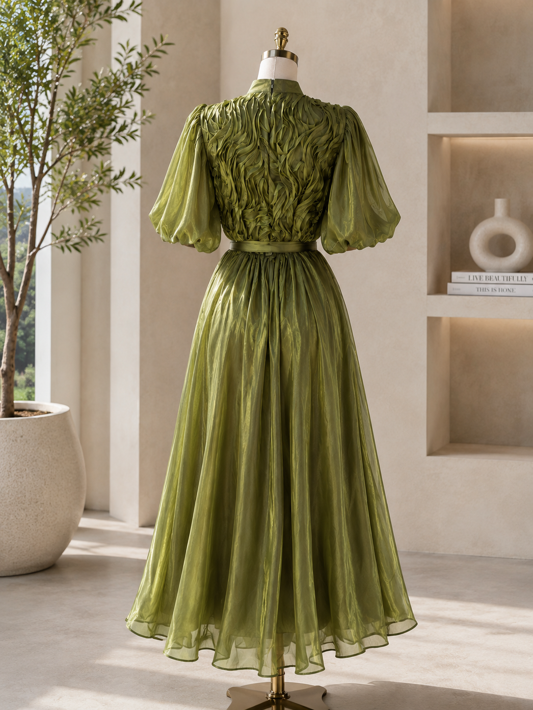 The Seraphina Sculpted Satin Maxi Dress