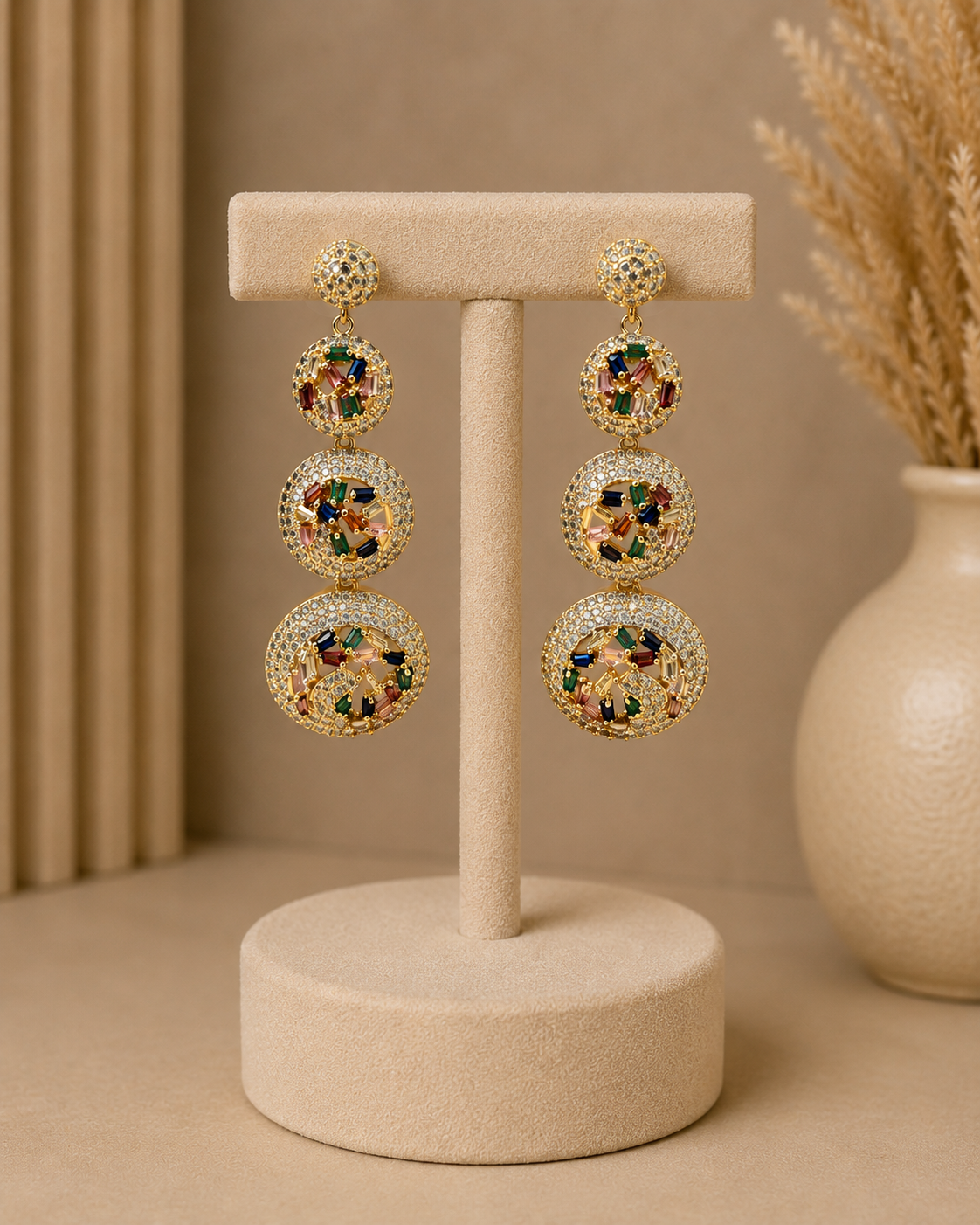 The Aurelia Mosaic Drop Earrings