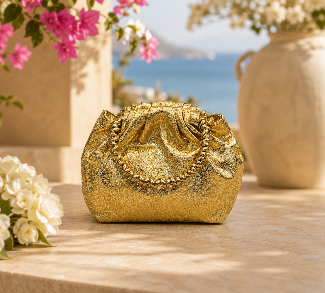 Soléa Luxe Gold Pouch