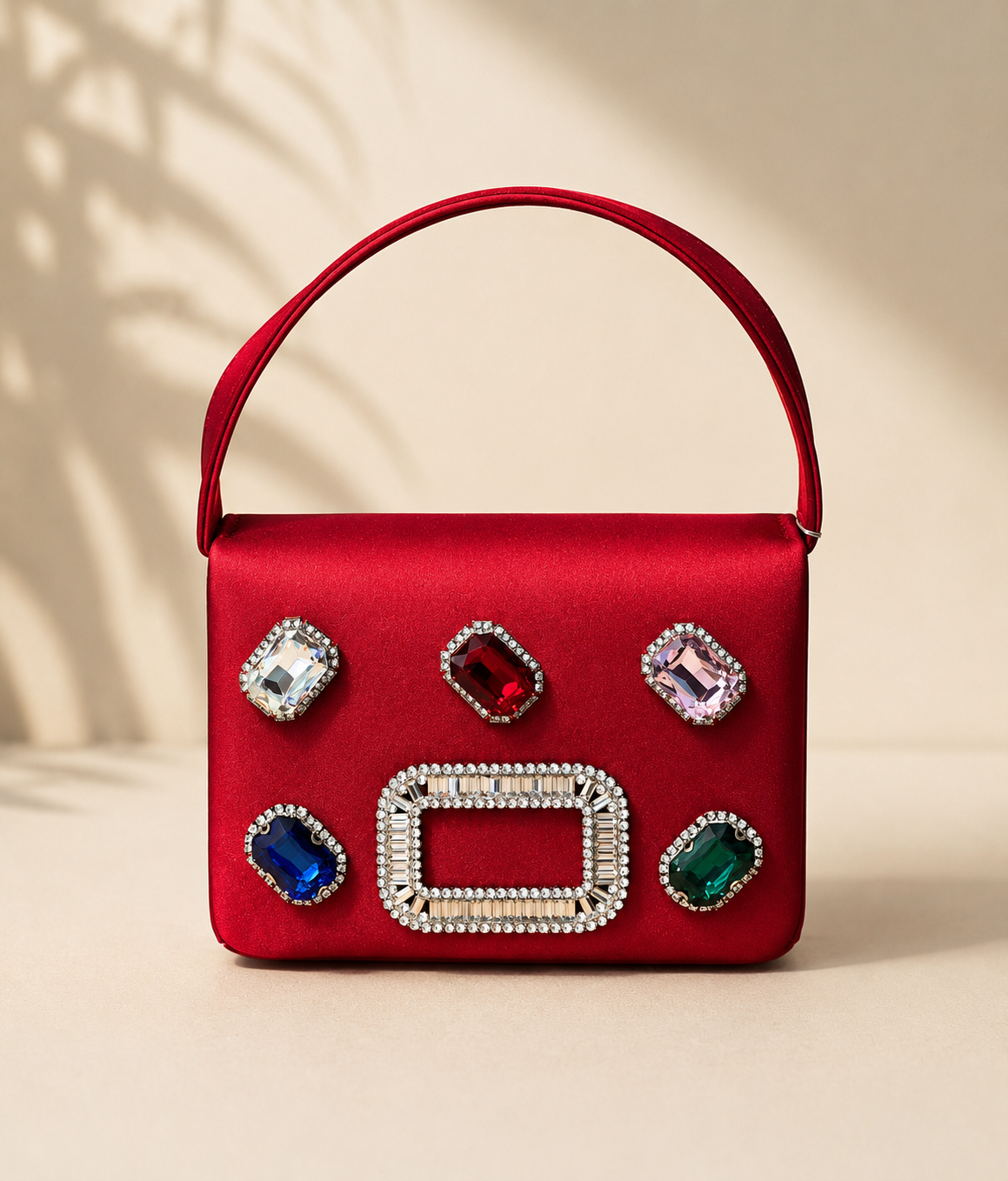 The Ruby Jewel Top Handle Bag