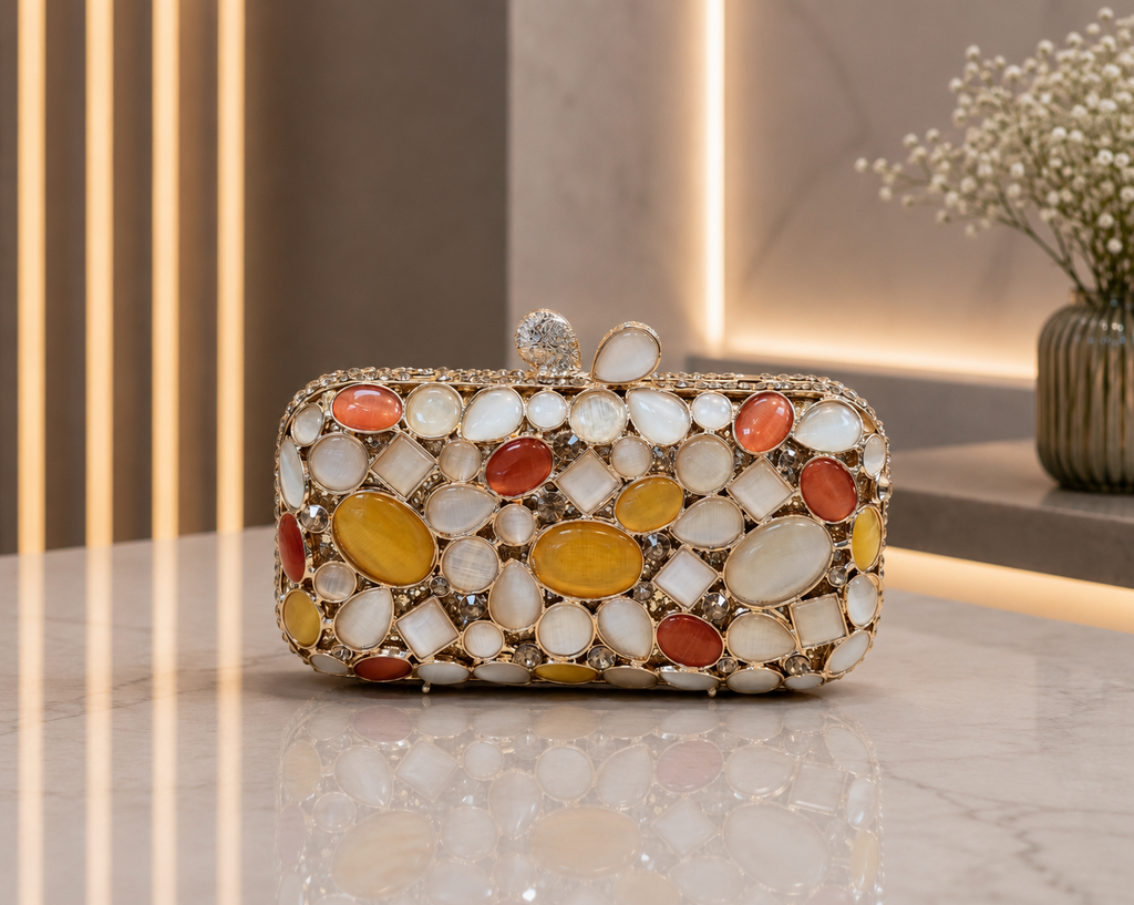 The Aurora Mosaic Clutch