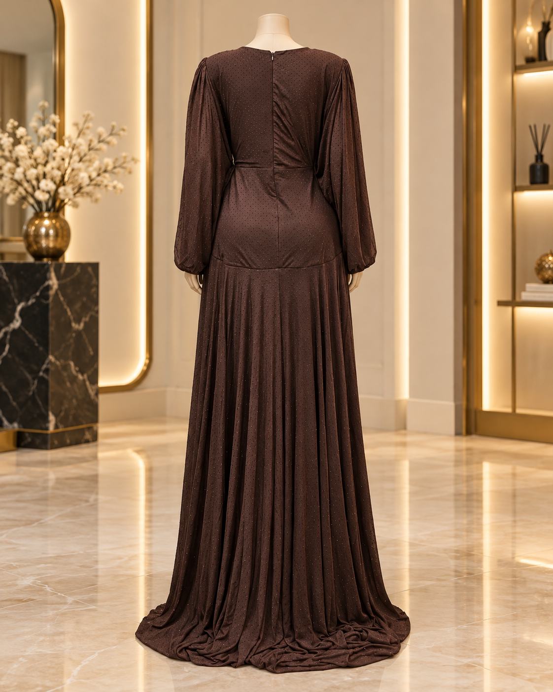 Alexa Draped Evening Gown
