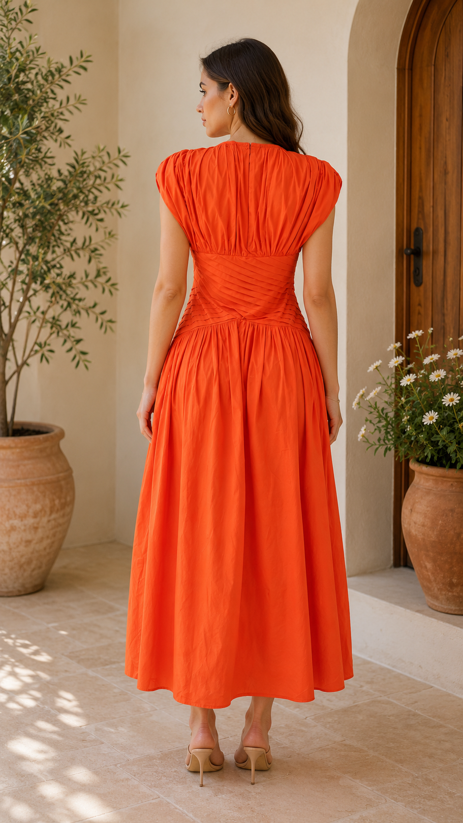 Ruched Waist Midi Dress Collection