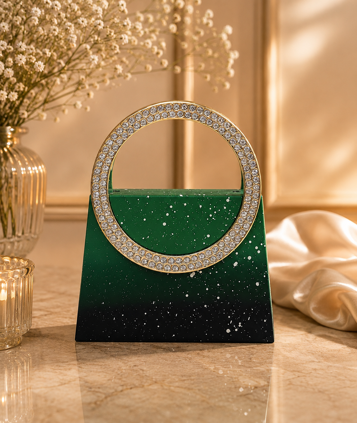 Eclipse Circle Handle Clutch