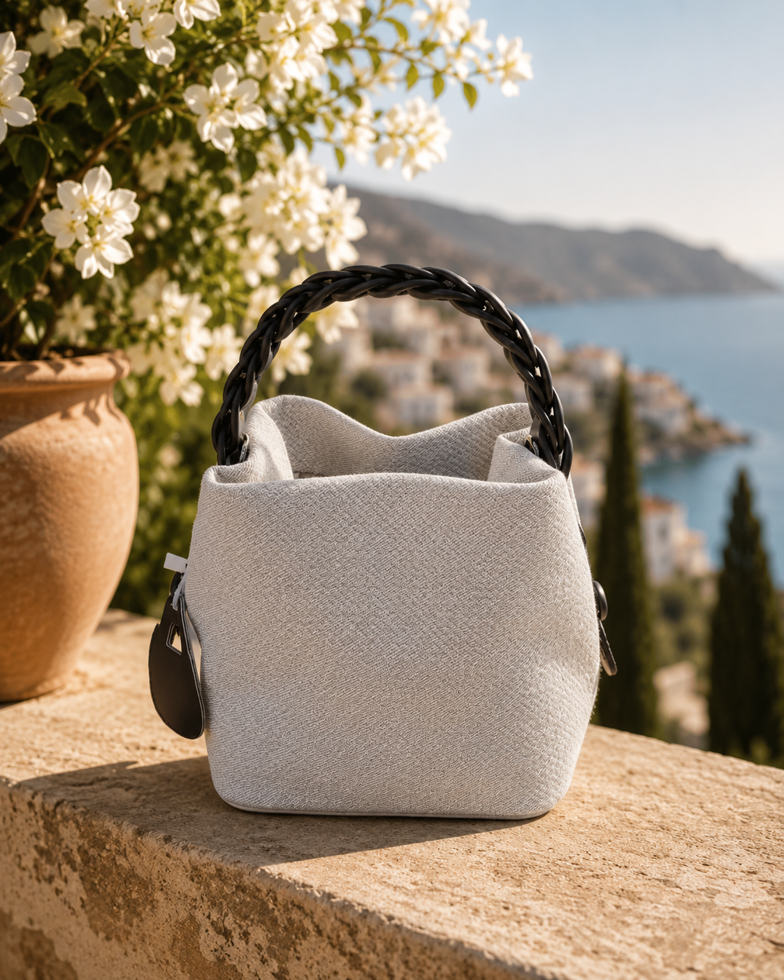 The Azure Weave Mini Tote