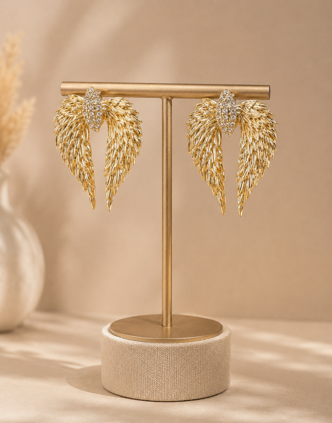 Angel Wing Statement Earrings