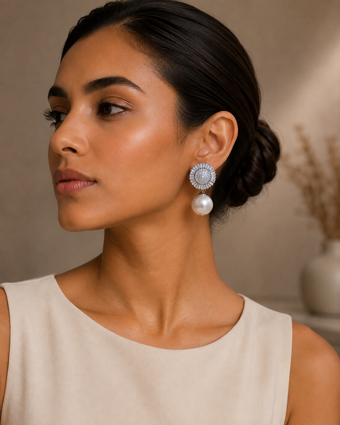 The Pearl Halo Earrings