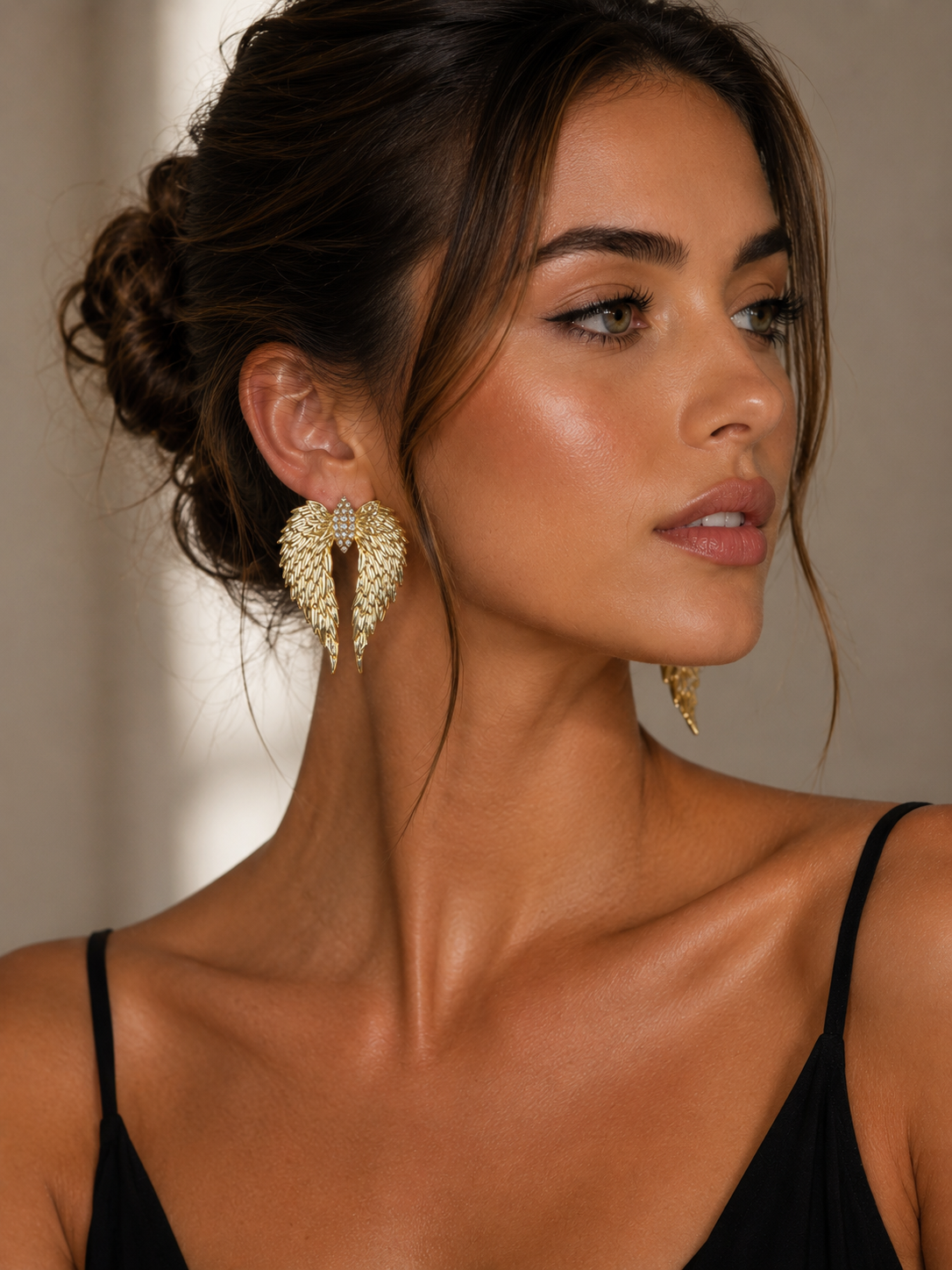 Angel Wing Statement Earrings