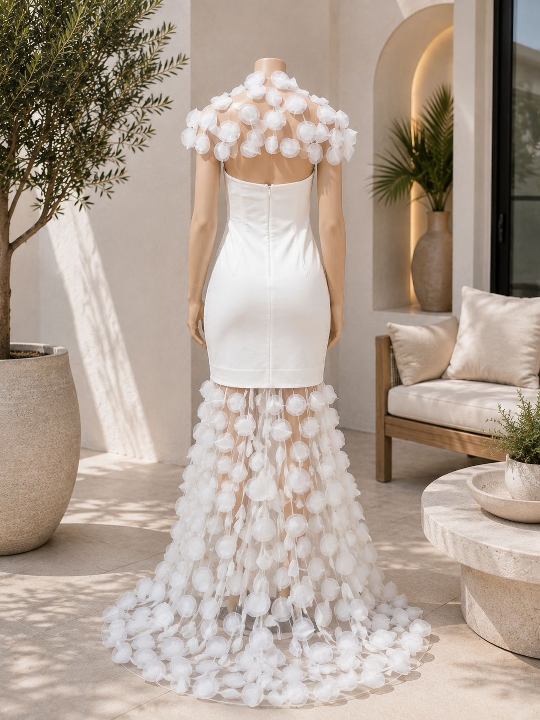 The Celeste Petal Couture Gown