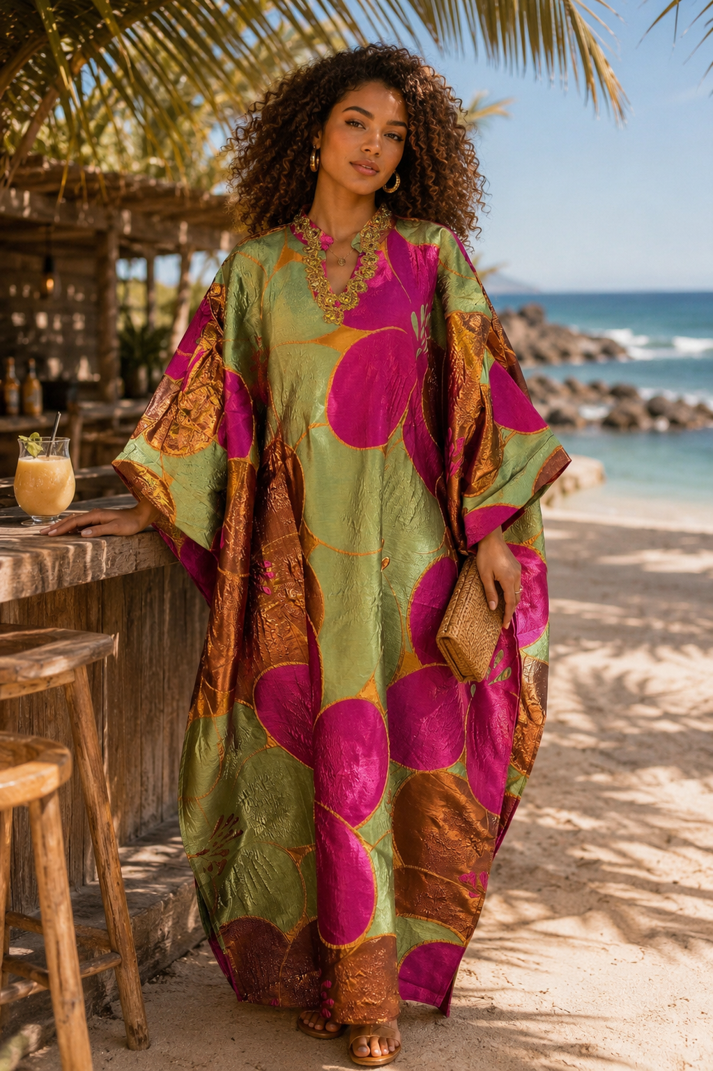 The Paradise Bloom Luxe Kaftan Collection