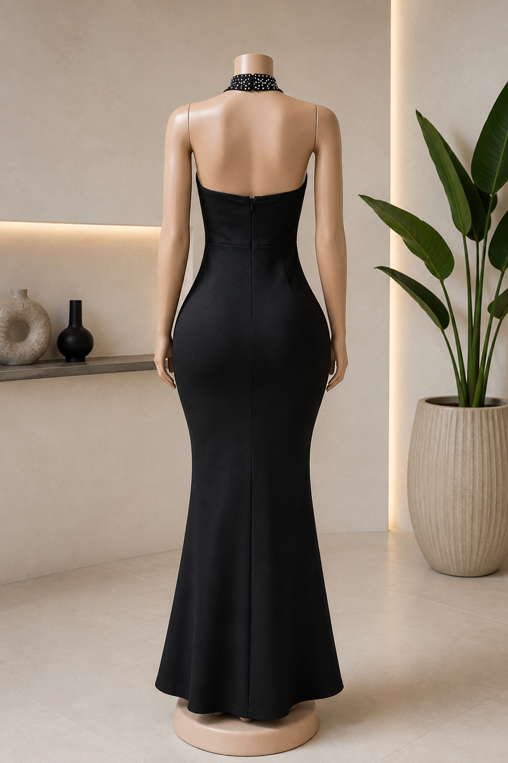 The Noir Crystal Gown