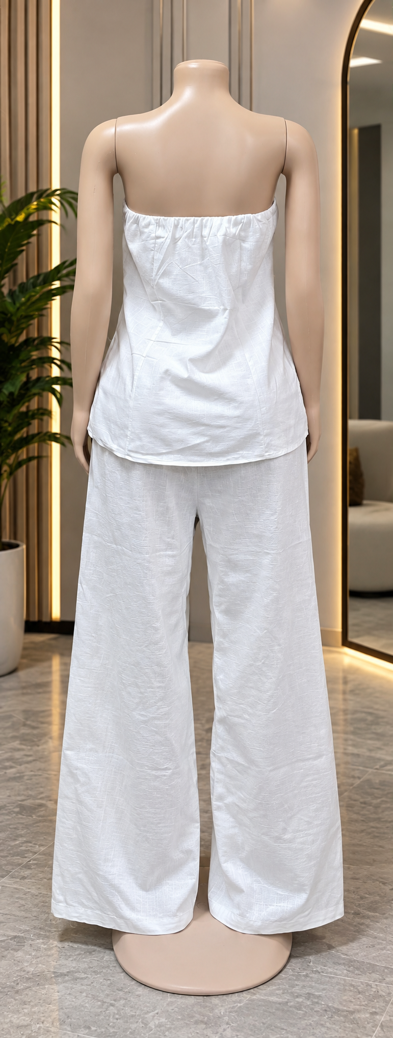 Alina Strapless Wide Leg Co-Ord Set