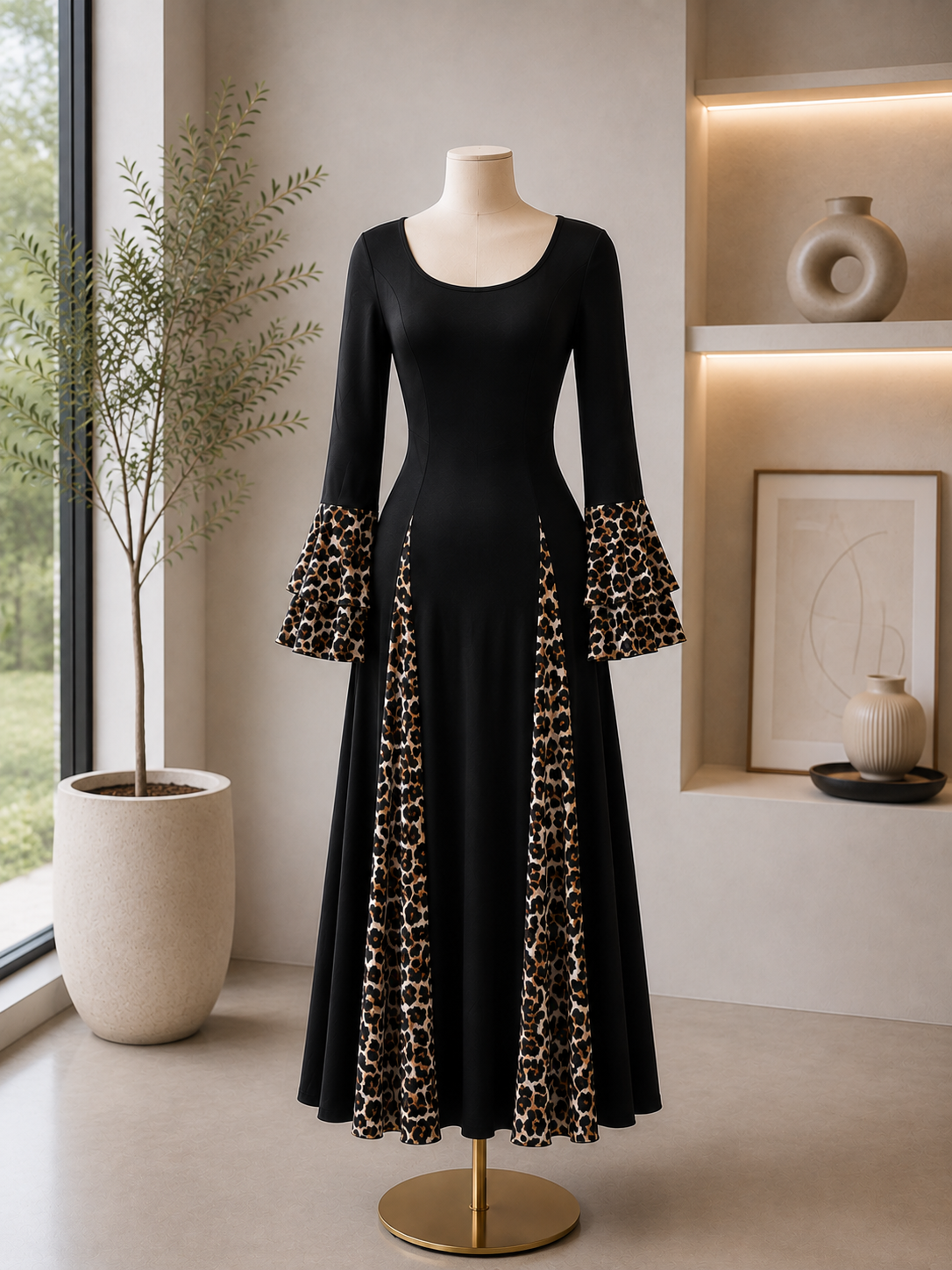 The Leopard Print Maxi Dress