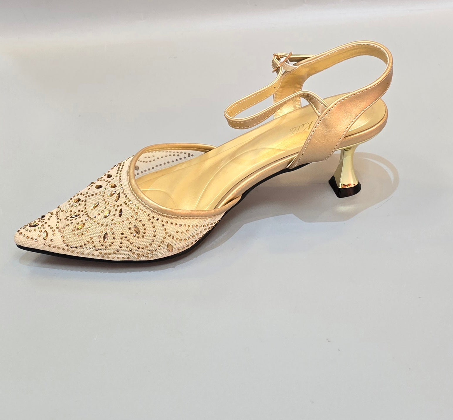 Elegant Embellished Slingback Heels