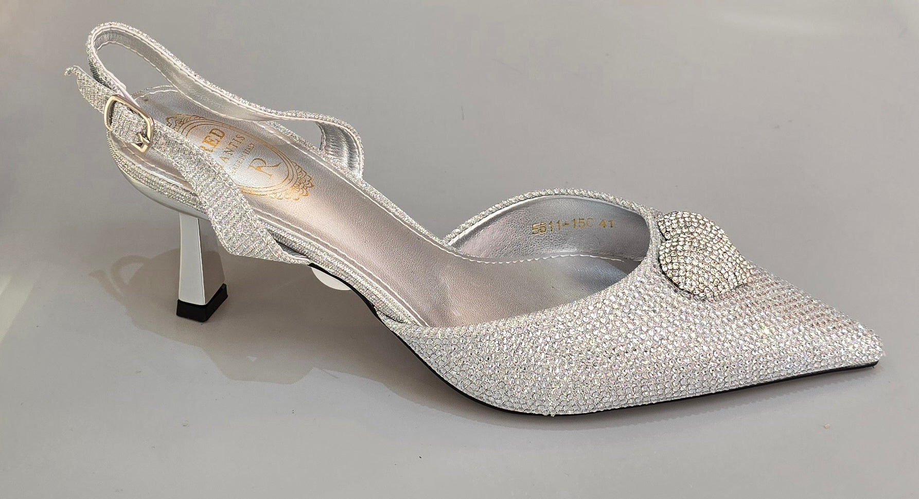 Radiant Rhinestone Slingback Heels