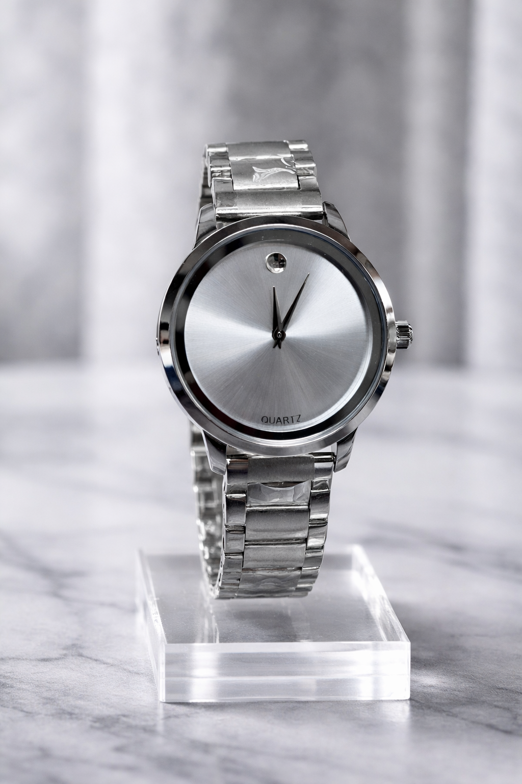 Timeless Silver Minimalist Quartz Watch