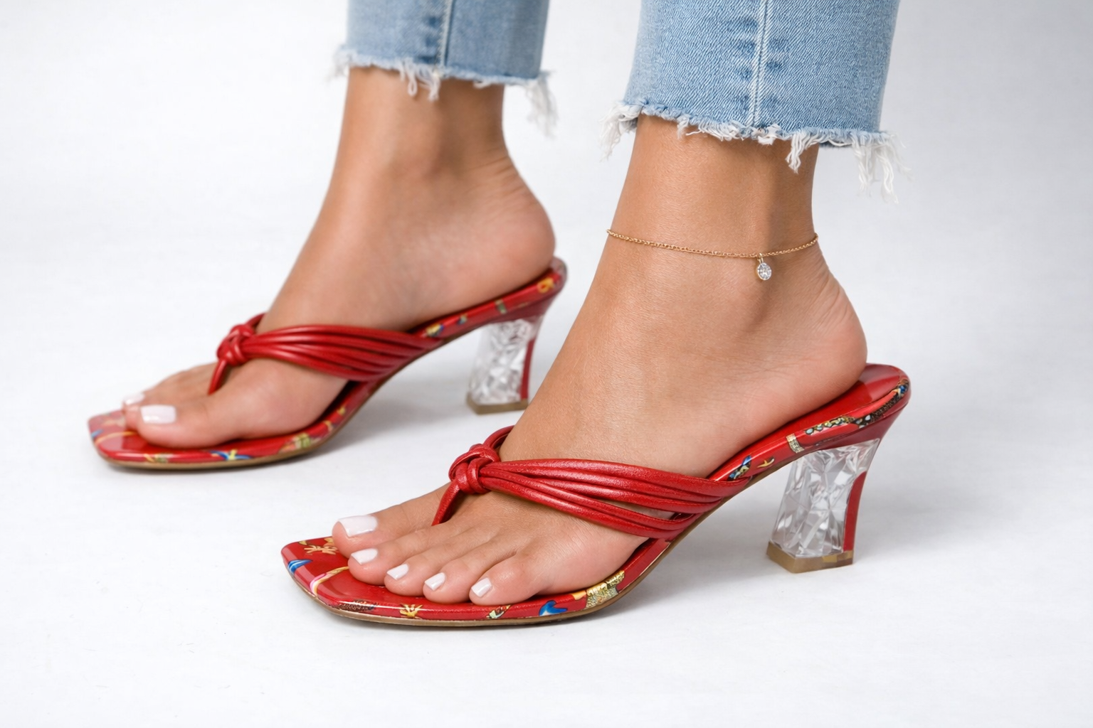 Starfish Crystalline Sculptural Mules
