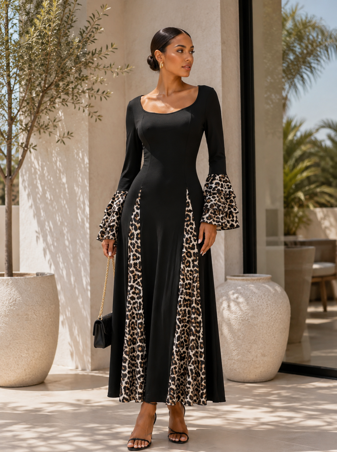 The Leopard Print Maxi Dress