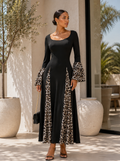 The Leopard Print Maxi Dress