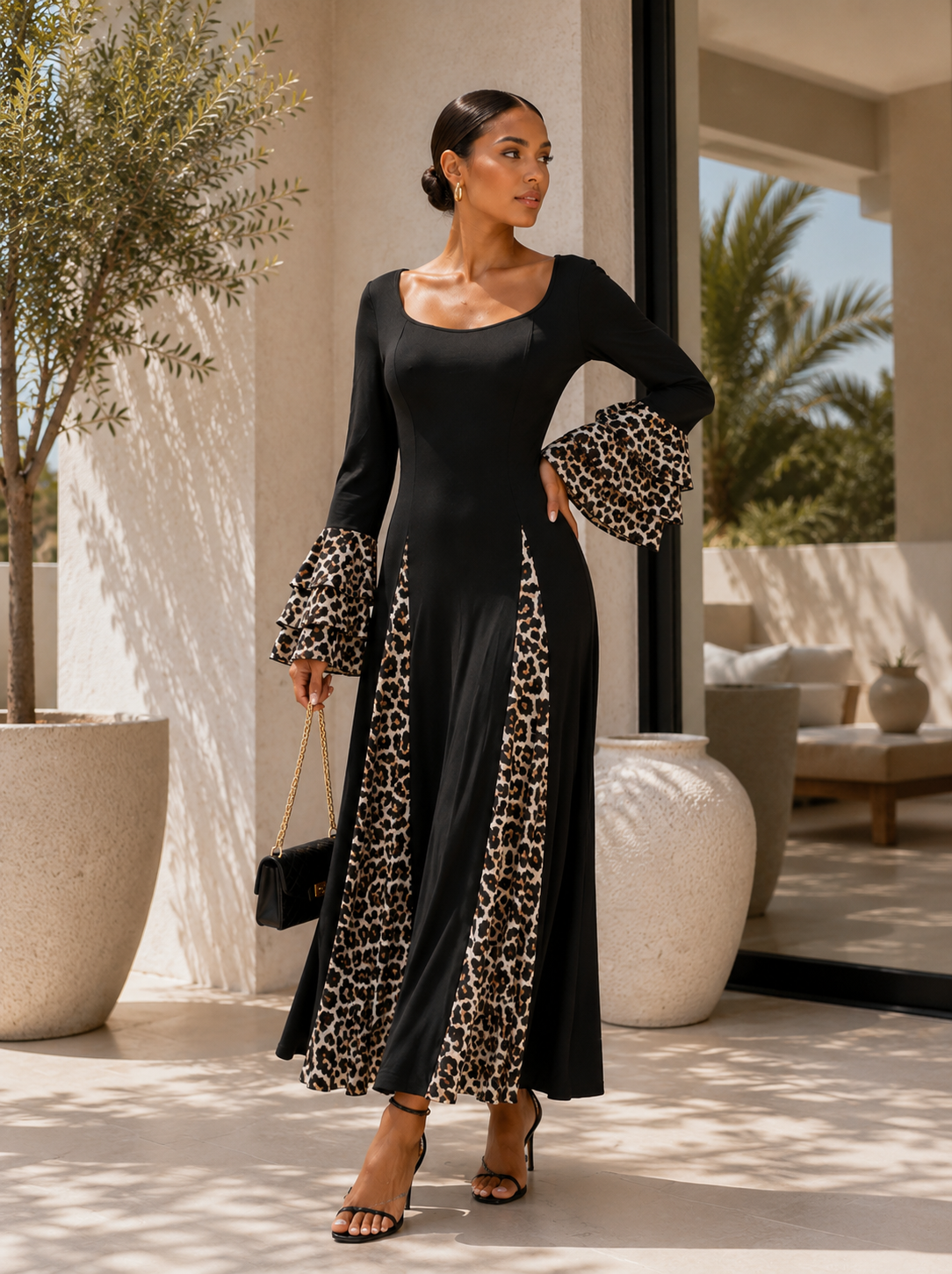 The Leopard Print Maxi Dress