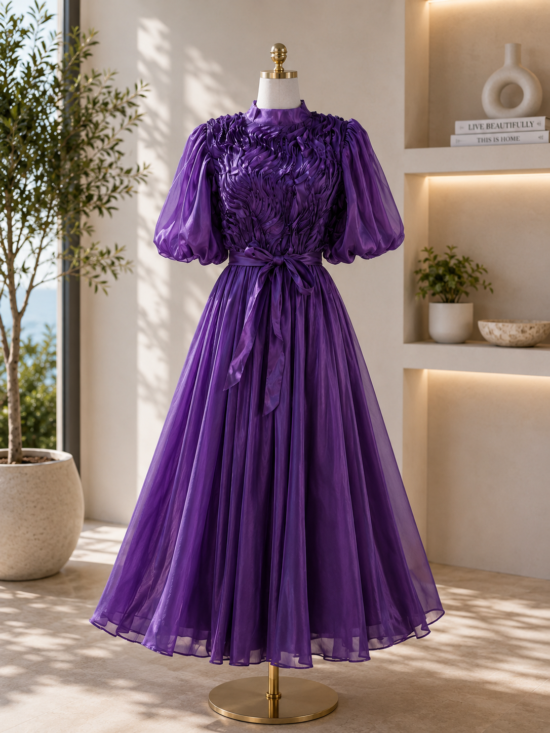 The Seraphina Sculpted Satin Maxi Dress