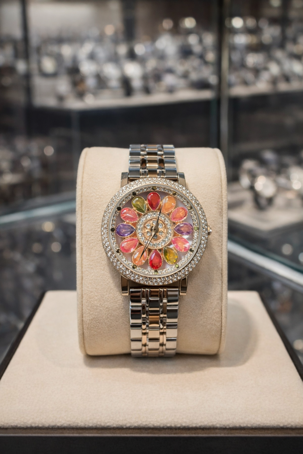 Radiant Blossom Crystal Watch