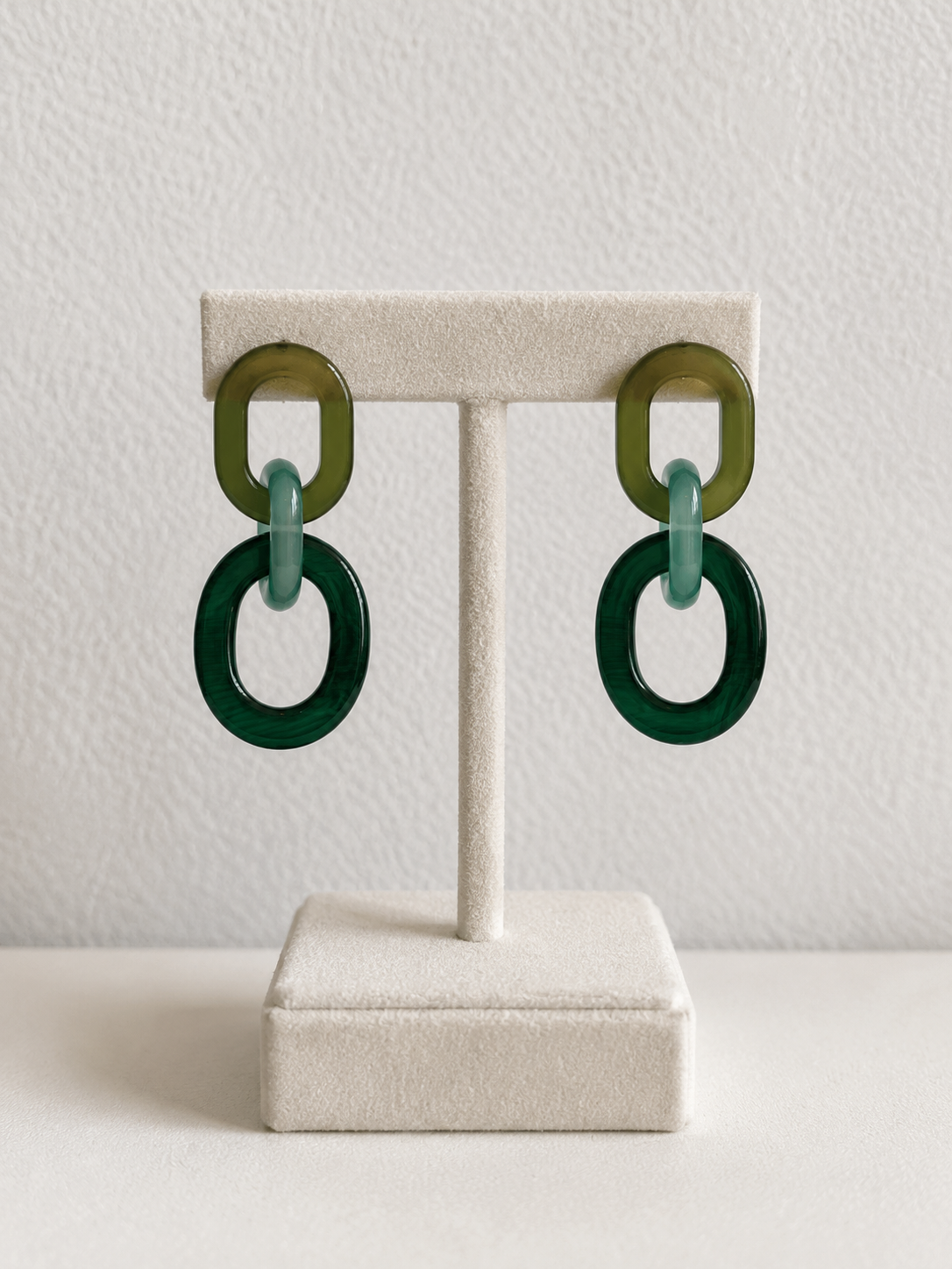 Emerald Cascade Statement Earrings