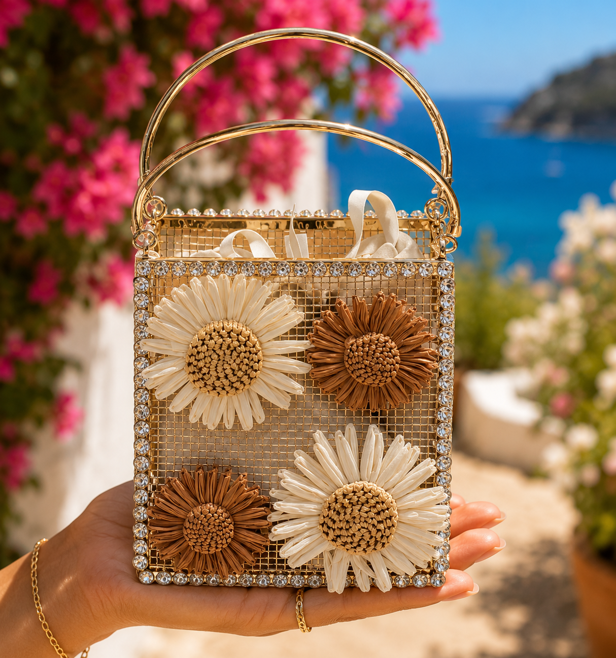 Golden Daisy Radiance Mini Bag