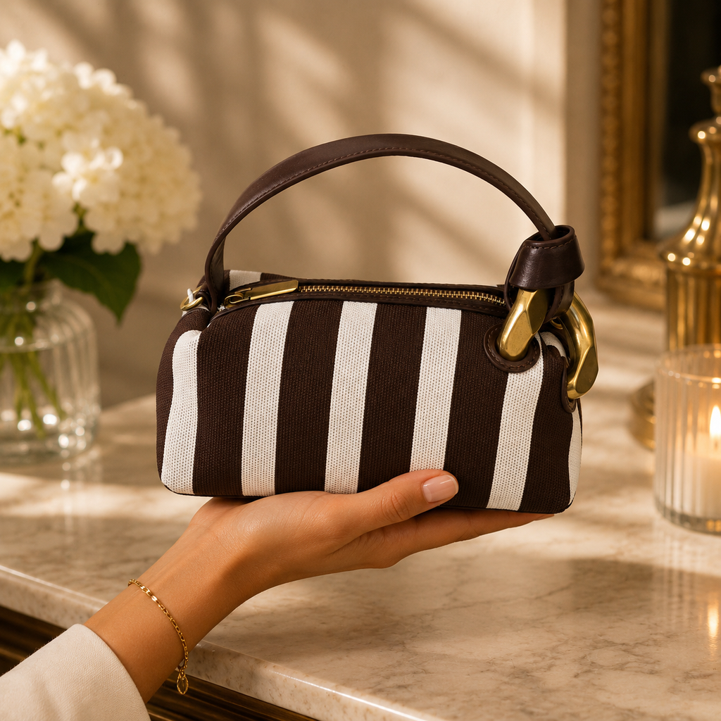 Summer Stripe Luxe Handbag